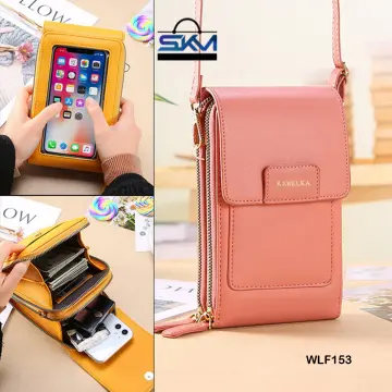 Upgraded] HIGHGO Womens Small Crossbody Cell Phone Wallet Shoulder Phone  Purse,Travel Card Holder for iPhone 11/12 /12 Pro Max/ 11 Pro/Xs Max  Samsung All Smartphone (White) : Buy Online at Best Price