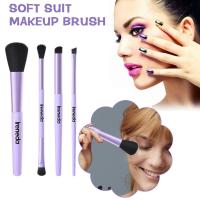 IRENEDA Multi-use Durable Makeup Brushes Soft Bristles Tools Cosmetics Blush Eyebrow Makeup Sturdy Foundation For Eyeshadow N1V9