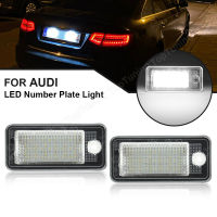 LED Number Plate Light For Audi A3 A4 S4 RS4 B6 B7 A6 RS6 S6 C6 S5 2D Cabrio Q7 A8 S8 RS4 Avant Error Free License Plate Lamp