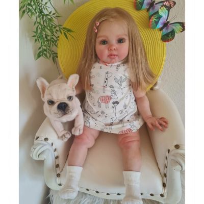 【YF】 Adelaide 22 Inch Reborn Baby Doll Bebe Handmade Realistic Long Hair muñeca реборн boneca bebés кукла