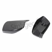 Carbon Fiber Car Rear View Door Wing Mirror Side Mirror Cover Caps Shell Case for BMW E60 E61 E63 E64 5 6 Series Model 2004-2010