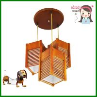 ไฟช่อ INOVA COUNTRY SP640 ไม้ สีน้ำตาล 3หัวMULTI-PENDANT INOVA SP640 COUNTRY WOOD BROWN 3-LIGHT **ขายดีที่สุด**