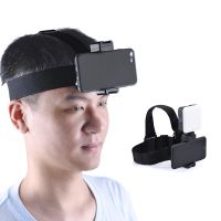 E Head Band Phone Holder Head-Mounted Headband Mount Strap Adjustable Belt Cellphone Selfie Mount Clip For 7~10Cm Smartphone