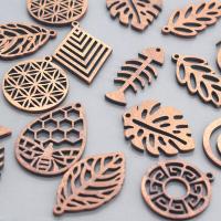 10pcs/lot Hollow Leaves Bee Fish Wood Charms For Earring  Making Cute Vintage Keychain Pendant DIY Jewelry Accessory DIY accessories and others