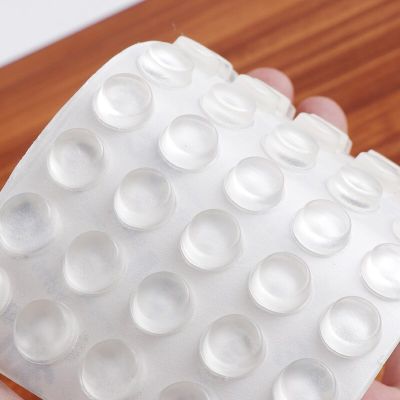 Self Adhesive Door Stopper Rubber Damper Buffer Cabinet Bumpers Silicone Furniture Pads Cushion Protective Pads Clear Door Stops Decorative Door Stops