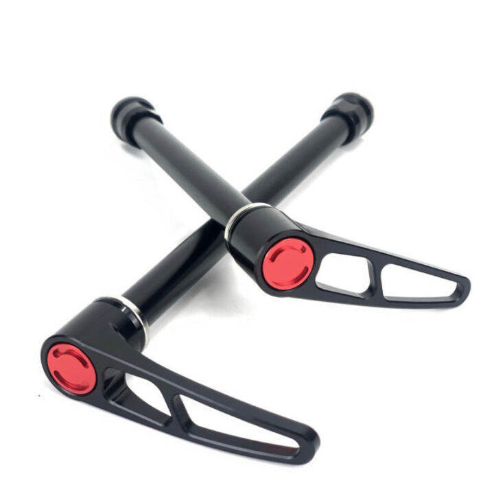 Road Bike Disc Brake Skewer Quick Release Titanium Thru Axle Bike Hub Tube Shaft Skewers