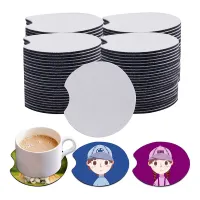 120 PCS Sublimation Coasters Blanks 2.75 in Circular Opening Blanks Sublimation Car Coasters Blanks for Sublimation DIY Crafts