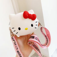 Sanrio กระเป๋าซิลิโคนน่ารักสุดๆ​ กระเป๋าใส่เหรียญ สายสะพายปรับระดับได้​ มา