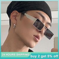 【LZ】☏  Black Square Steel Sunglasses UV400 Korean Men Goggles Glasses Anti-UV  Retro Sunglass Women Luxury Design Eyewear