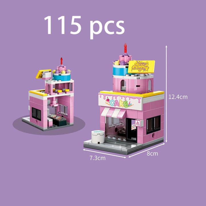 ใหม่-mini-city-shops-street-view-blocks-ตลาดร้านค้าปลีกร้านอาหารชุดของเล่นอาคาร-creative-moc-กีตาร์อิฐ-architecture