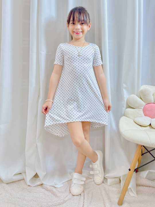 Lady Noah: Thea Longback Polka Dress/ Fit to 4 to 8 years old | Lazada PH