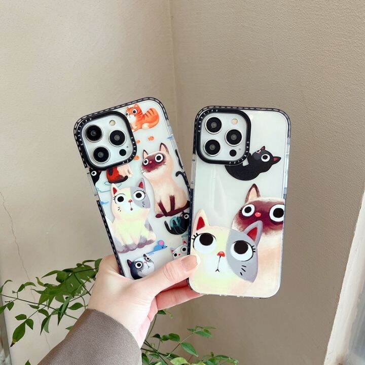 Casetify Cat Cover Case For iPhone 14 11 12 13 Pro X XS XR 14Pro Max ...