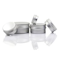 10pcs/lot Empty Refillable Bottle Aluminum Tins Cans Screw Top Cosmetic Jar Lip Balm Containers Nail Derocation Crafts Pot