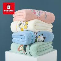 BOBDOG Baby Bath Towel Newborn Cute Embroidery Quick-drying Towels Children Soft Absorbent 4-seasons Kids Babies Bathroom Towel