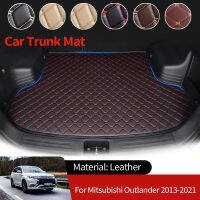 หนัง5ที่นั่งรถ Boot Liner Cargo Trunk Mats กระเป๋าเดินทางพรมกันน้ำสำหรับ Mitsubishi Outlander MK3 GF 2013 ~ 2021 2020