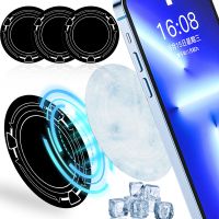 3/1pack Metal Cooling Plate Ring for Mobile Phone Radiator Cooler Sticker Reusable Magnetic Metal Uniform Radiator Pad Summer