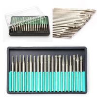 【DT】hot！ 20Pcs/set Grinding Needle Carving Burr Bits Sets 2.35mm / 3mm Shank Drilling