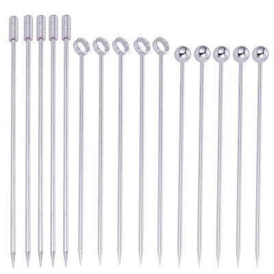 Stainless Steel Cocktail Picks Martini Picks Set (Pack of 15)