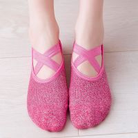 【YD】 New Fashion Silk Socks Anti-Slip Gym Breathable Back Pilates Sport Ankle