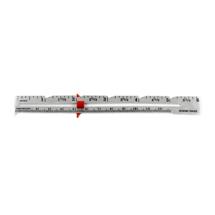 BolehDeals Sliding Gauge Sewing Measuring Ruler Tool Gauge Handy Hem