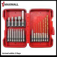 ?Quick Arrival? 21pcs/set Sleeve Drill Bit Set Socket Adapter Drill Bits Set for Thin Iron Sheet ?Arrive 1-3 Days?