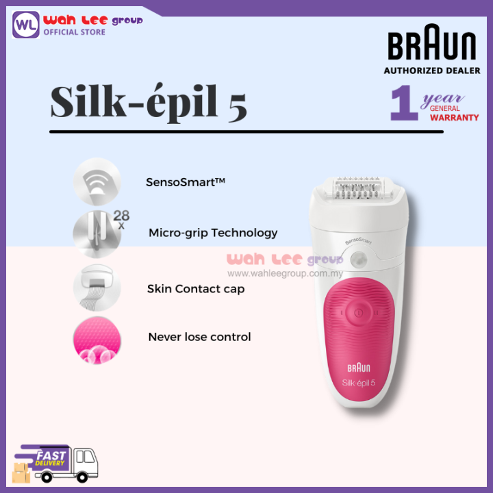 Braun SilkEpil 5 Senso Smart Wet & Dry Epilator SES5/500 WAH LEE STORE