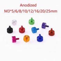 Baut jempol pengencang tangan benang kepala mengencangkan aluminium Aloi Anodized 1 buah M3 x 5/6/8/10/12/16/20/25mm