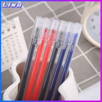 LIWU 10PCS หมึกดำ/น้ำเงิน/แดง ปากกาเจล 0.5มม. ปลายเข็ม ปากกาลูกลื่น เครื่องมือสำหรับเขียน ง่ายๆ ปากกาสำหรับเขียน โรงเรียนออฟฟิศออฟฟิศ