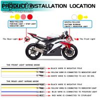 ไฟสัญญาณเลี้ยว LED รถจักรยานยนต์ DRL ไฟแสดงสถานะเบรกขณะวิ่งกลางวันโคมไฟท้ายสำหรับ Kawasaki Hayabusa ยามาฮ่าฮอนด้า