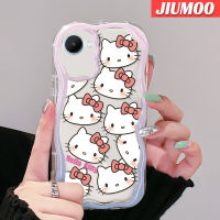 JIUMOO เคสสำหรับ Realme C30 C30s C31 C33,C35 C55 Narzo 50i Prime Narzo N55 50A Prime เคสปลาดาวแพททริกน่ารักลายคลื่นเนื้อครีมกันกระแทกแบบใสนิ่มเคสมือถือโปร่งใสลายกล้องถ่ายรูปฝาครอบป้องกันซิลิกาเจลที่สร้างสรรค์