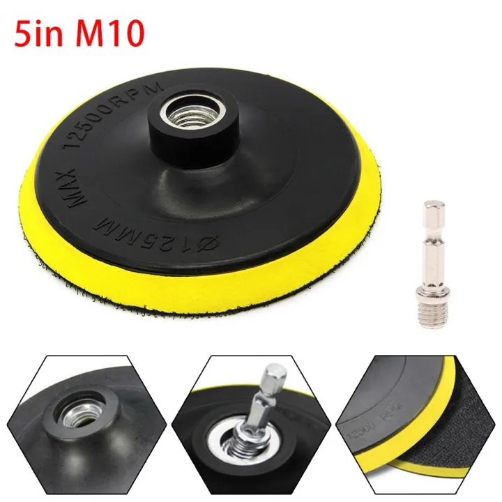 5 Inch/125mmHook And Loop Buffing Pad Rotary Backing Pad With M10