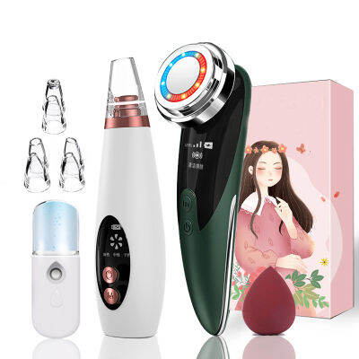 Blackhead Remover Pore Cleaner 1+3 Set Electric Acne Blackhead Black Point Vacuum Cleaner Tool Black Spots Remval Machine