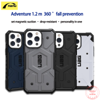 [NANU] สำหรับ Iphone 14 14pro 14Promax Explorers แม่เหล็กดูดกลางแจ้งทหาร Anti-Drop Case Iphone13 13pro 13Promax 12Promax High-End ธุรกิจโทรศัพท์มือถือกรณี