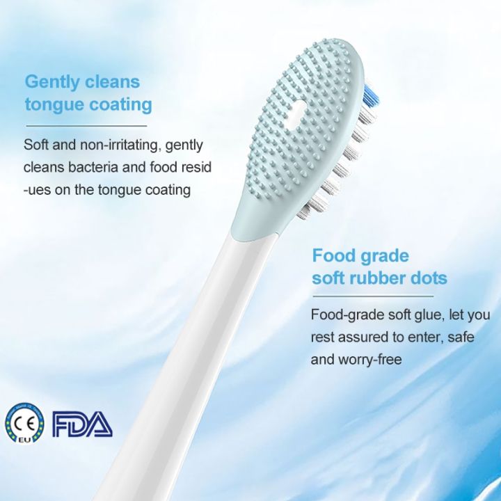 เปลี่ยนหัวแปรงสีฟันสำหรับหัวฉีดขนนุ่มแปรงสีฟันไฟฟ้าโซนิค-x3-x3u-x5ได้จาก-soocas-พร้อมบรรจุภัณฑ์สูญญากาศ