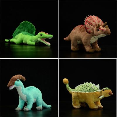Soft Dinosaur Plush Toys Realistic Triceratops Spinosaurus Parasaurolophus Ankylosaurus Stuffed Animal Toy For Kids Adults Gift