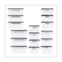 16Pack Airtight Food Storage Containers with Lids (16 Containers and 16 Lids) Meal Prep Containers