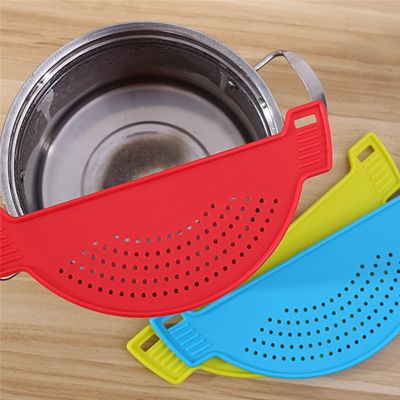 【CW】 Accessories Plastic Drain Basket Rice Filter Leakproof Baffle Funnel for Jars Pot Side Drainer