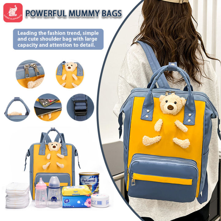 liyouhe19800219 【ISUT】Diaper Bags for Mom Dad Baby Girls Boy Cute Mult  Diaper Nappy Bag Travel Back Pack | Lazada PH