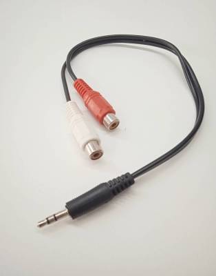 JACK AV /STER 3.5mm(M) to AVขาว แดง(F)แจ็คแปลง3.5mm ตัวแปลงเสียง สายสัญญานเสียง ยาว 40 cm สายหนาสัญญานดี มีความแข็งแรงทนทาน