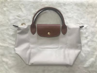 100% authentic LONGCHAMP Le Pliage Gift  bag Lady handbag small short shank  Nylon waterproof dumplings package classic handbag L1621089555 white color made in france