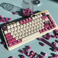 PBT Keycap KCA Profile Strawberry Bear 142 Keys Mechanical Gaming Keyboard 1.75U 2U 2.25U Shift 3U 6.25U 7U Spacebar