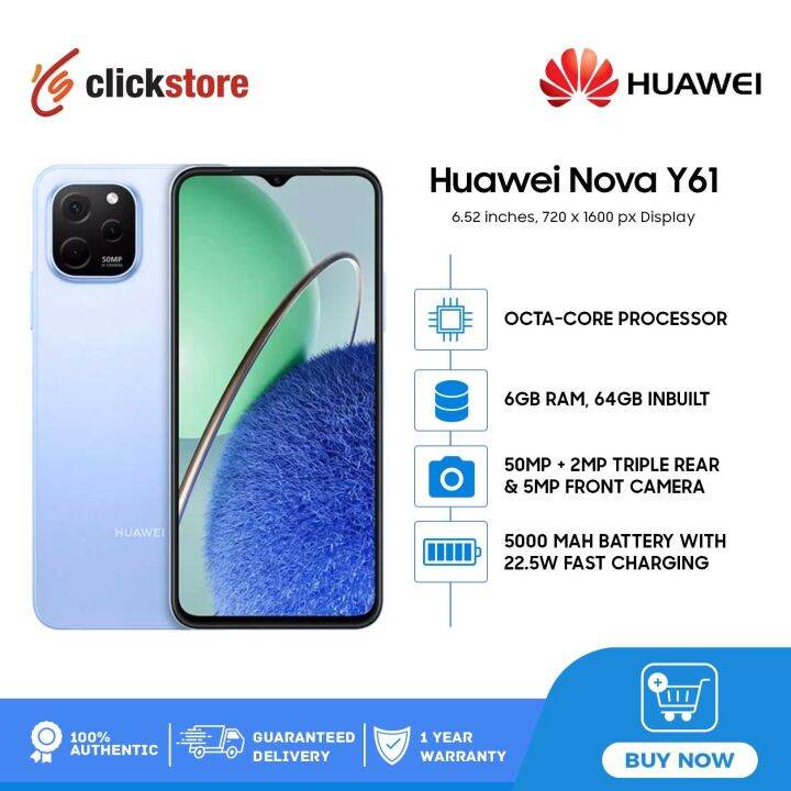 huawei nova y61 processor