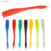 ₪☢☋ 50Pcs Luya Soft Bait 0.4g 4.5cm Fishing Gear Lifelike Worm Earthworm Maggot Simulation Silicone 2021 Artificial Lure Ocean Boat