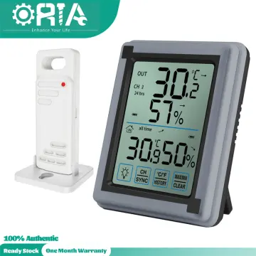 Oria ORIA Refrigerator Thermometer, Wireless Digital Freezer Thermometer  with 2 Wireless Sensors, Wireless Indoor Outdoor Thermometer