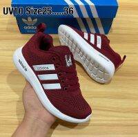 ?didas รองเท้าเด็ก? สีแดง(เลือดหมู) ?แฟชั่น โรงเรียน รองเท้าผ้าใบเด็ก สำหรับ เด็กชายและเด็กหญิง size:25-36