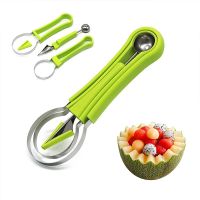 ❈✺๑ 4 In 1 Fruit Slicer Cutter Scoop Fruit Platter Fruit Dig Pulp Separator Tools Kitchen Gadgets Home Tool