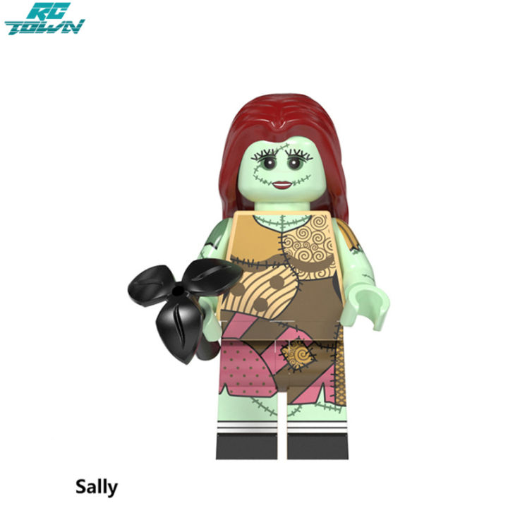 ชุดตัวต่อแซลลี่ตุ๊กตาขยับแขนขาได้ประกอบของเล่นบล็อคก่อสร้างบล็อคก่อสร้างวันฮาโลวีนของขวัญสำหรับเด็ก