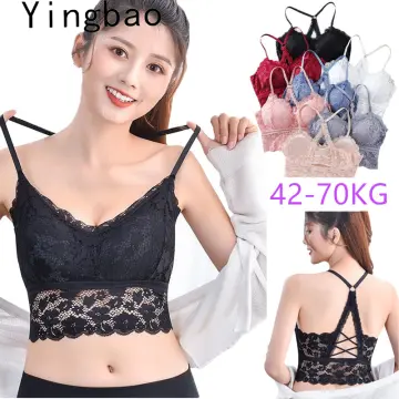Lace Sexy Lingerie Wireless Bra For Women Padded Push Up Bralette