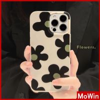 ▪❃ Mowin - เข้ากันได้สำหรับ เคสไอโฟน เคสไอโฟน11 เคส iphone 11 สำหรับ iPhone 14 Pro Max เคส iPhone สีกากีสีเทาเคลือบเงา TPU เคสอ่อนกันกระแทกป้องกันกล้องดอกไม้เข้ากันได้กับ iPhone 13 Pro max 12 Pro Max 11 xr xs max 7Plus 8Plus