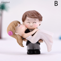 Hippied? 1ชุดคนรักหวาน DIY Mini Miniature Figurine ตุ๊กตาตกแต่งภูมิทัศน์ขนาดเล็ก